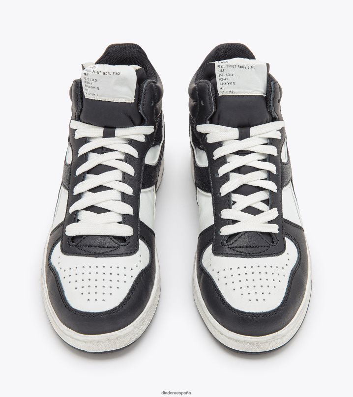 canasta magica demi metal wn 8T8H4Z574 blanco negro mujer Diadora zapatos