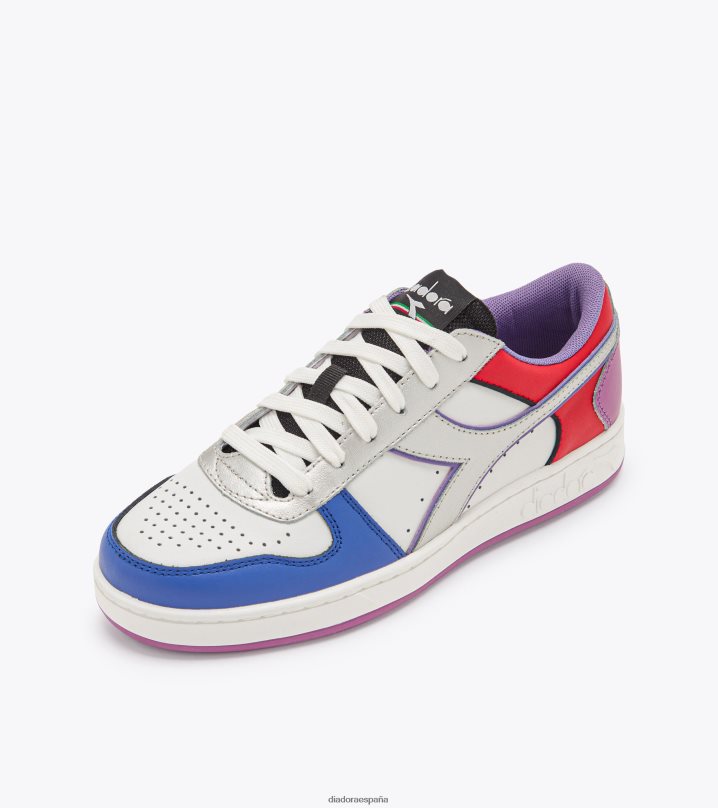 cesta mágica baja galaxy wn 8T8H4Z576 blanco plateado mujer Diadora zapatos