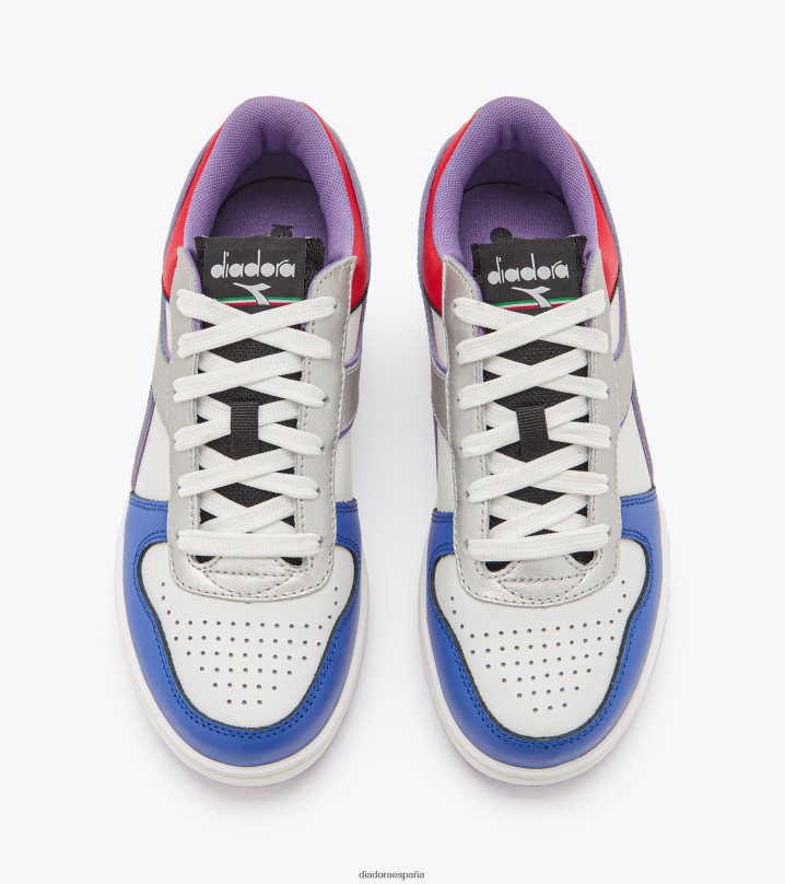 cesta mágica baja galaxy wn 8T8H4Z576 blanco plateado mujer Diadora zapatos