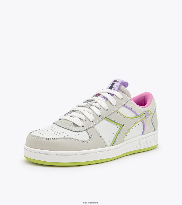 cesta mágica etiqueta baja wn 8T8H4Z592 blanco/verde daiquirí mujer Diadora zapatos