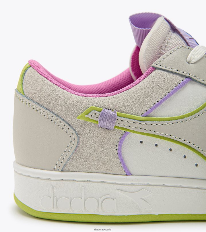 cesta mágica etiqueta baja wn 8T8H4Z592 blanco/verde daiquirí mujer Diadora zapatos