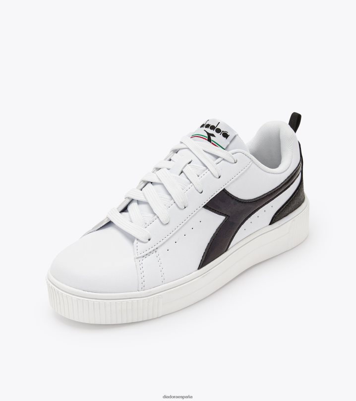 holograma ámbar 8T8H4Z593 blanco negro mujer Diadora zapatos