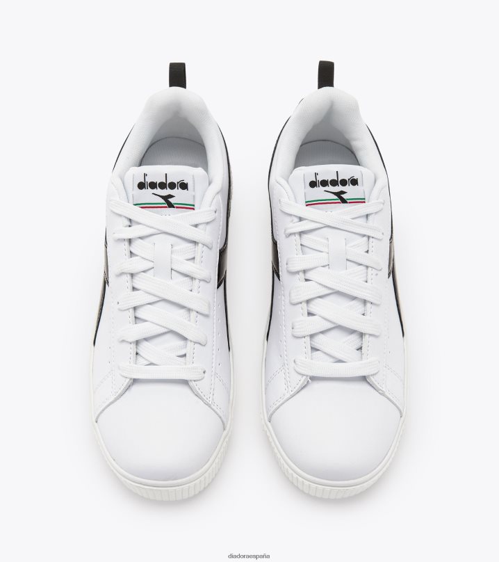 holograma ámbar 8T8H4Z593 blanco negro mujer Diadora zapatos