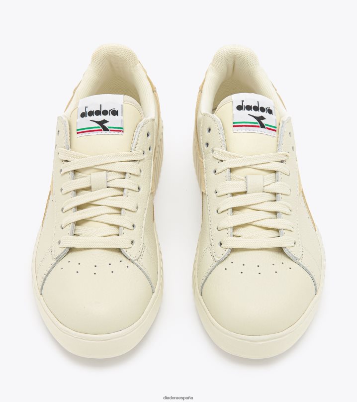 juego de paso premium de cuero caído 8T8H4Z578 rocío blanco/congelado mujer Diadora zapatos