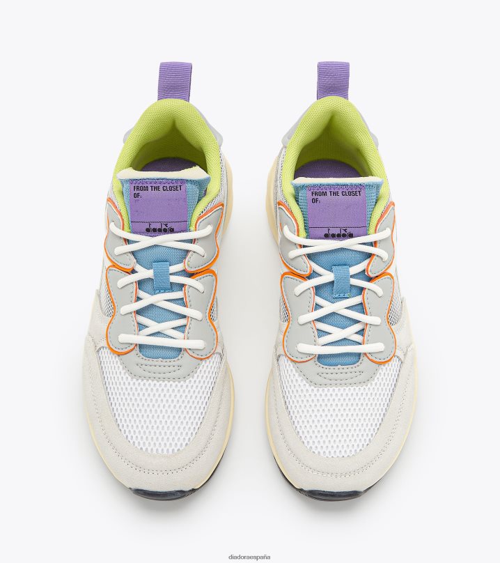 malla de gamuza alegre 8T8H4Z583 amanecer azul/blanco mujer Diadora zapatos