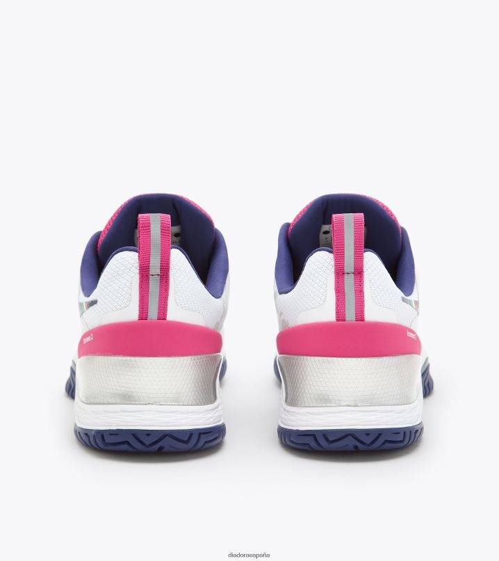 blushield torneo 2 w ag 8T8H4Z555 blanco/blueprint/rosa milenrama mujer Diadora zapatos