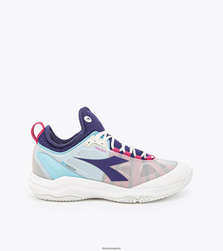 velocidad blushield fly 4 + w arcilla 8T8H4Z560 blanco/blueprint/rosa milenrama mujer Diadora zapatos