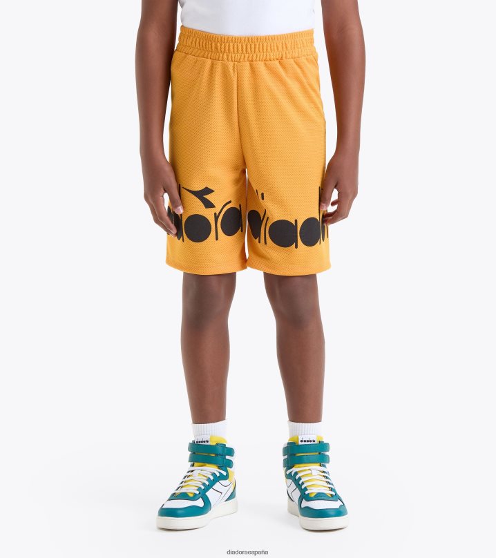 logotipo de ju.bermuda 8T8H4Z823 albaricoque naranja chicas Diadora vestir