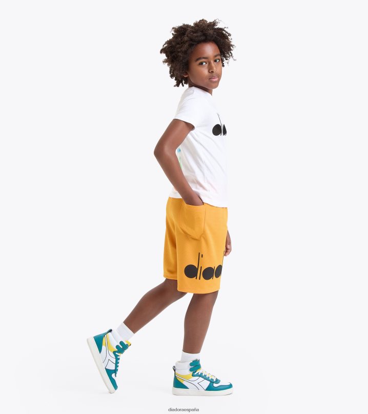 logotipo de ju.bermuda 8T8H4Z823 albaricoque naranja chicas Diadora vestir