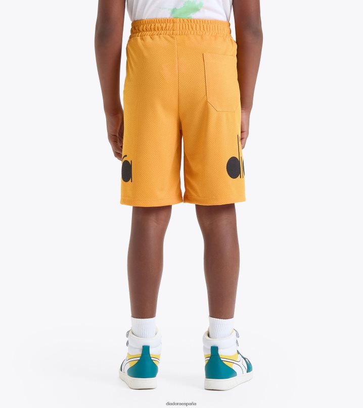 logotipo de ju.bermuda 8T8H4Z823 albaricoque naranja chicas Diadora vestir