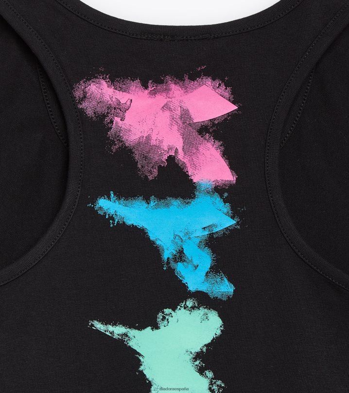 color de agua jg.crop top 8T8H4Z876 negro chicas Diadora vestir