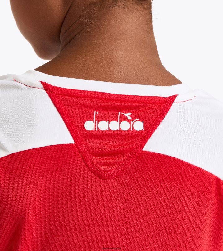 gramo. corte de camiseta 8T8H4Z951 tomate rojo chicas Diadora vestir