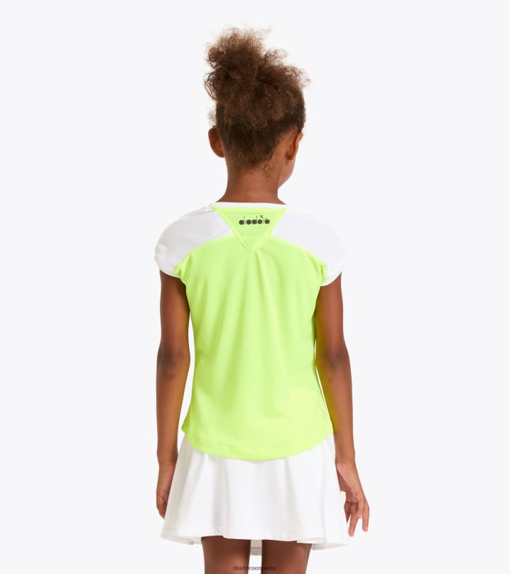 gramo. corte de camiseta 8T8H4Z955 amarillo fluo dd chicas Diadora vestir