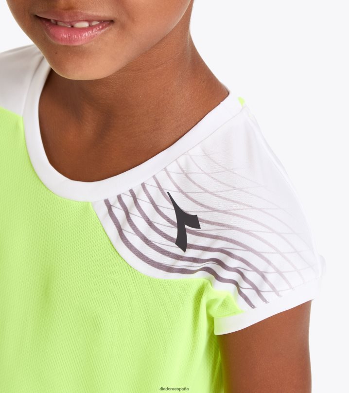 gramo. corte de camiseta 8T8H4Z955 amarillo fluo dd chicas Diadora vestir