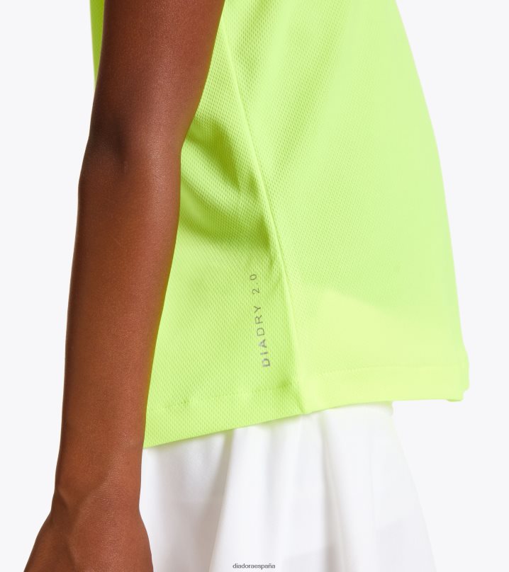 gramo. corte de camiseta 8T8H4Z955 amarillo fluo dd chicas Diadora vestir