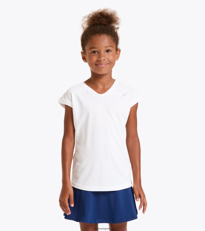 gramo. equipo de camiseta 8T8H4Z973 blanco óptico chicas Diadora vestir