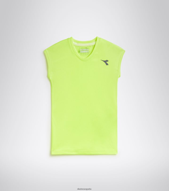 gramo. equipo de camiseta 8T8H4Z976 amarillo fluo dd chicas Diadora vestir
