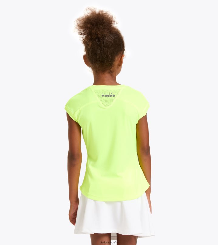 gramo. equipo de camiseta 8T8H4Z976 amarillo fluo dd chicas Diadora vestir
