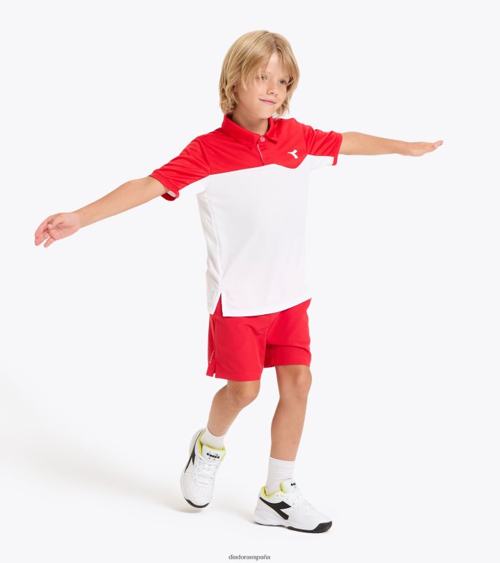 j. cancha de polo 8T8H4Z922 tomate rojo Niños Diadora vestir