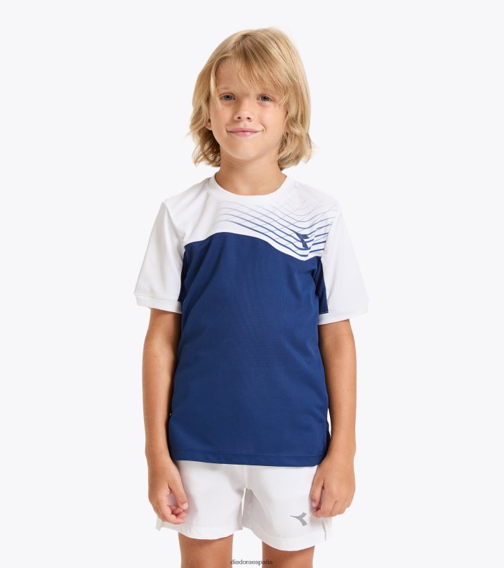 j. corte de camiseta 8T8H4Z946 marina saltire Niños Diadora vestir
