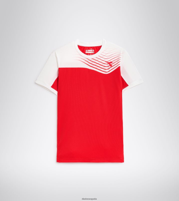j. corte de camiseta 8T8H4Z948 tomate rojo Niños Diadora vestir