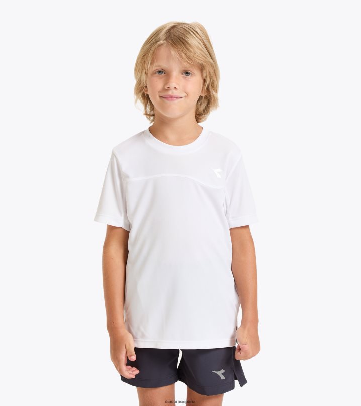 j. equipo de camiseta 8T8H4Z978 blanco óptico Niños Diadora vestir