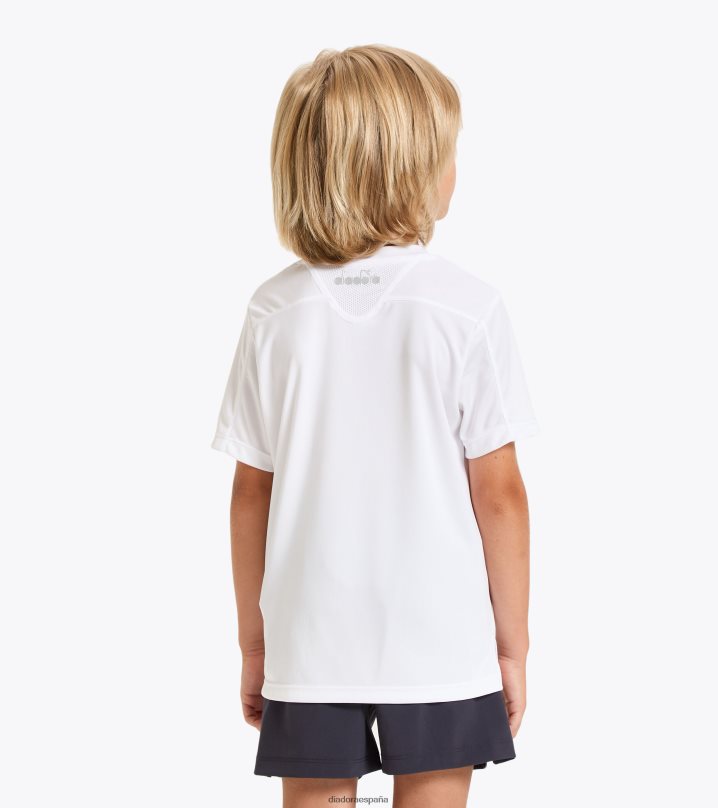 j. equipo de camiseta 8T8H4Z978 blanco óptico Niños Diadora vestir