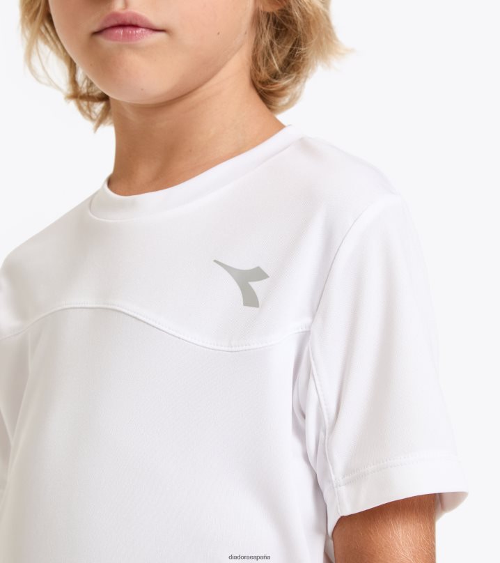 j. equipo de camiseta 8T8H4Z978 blanco óptico Niños Diadora vestir