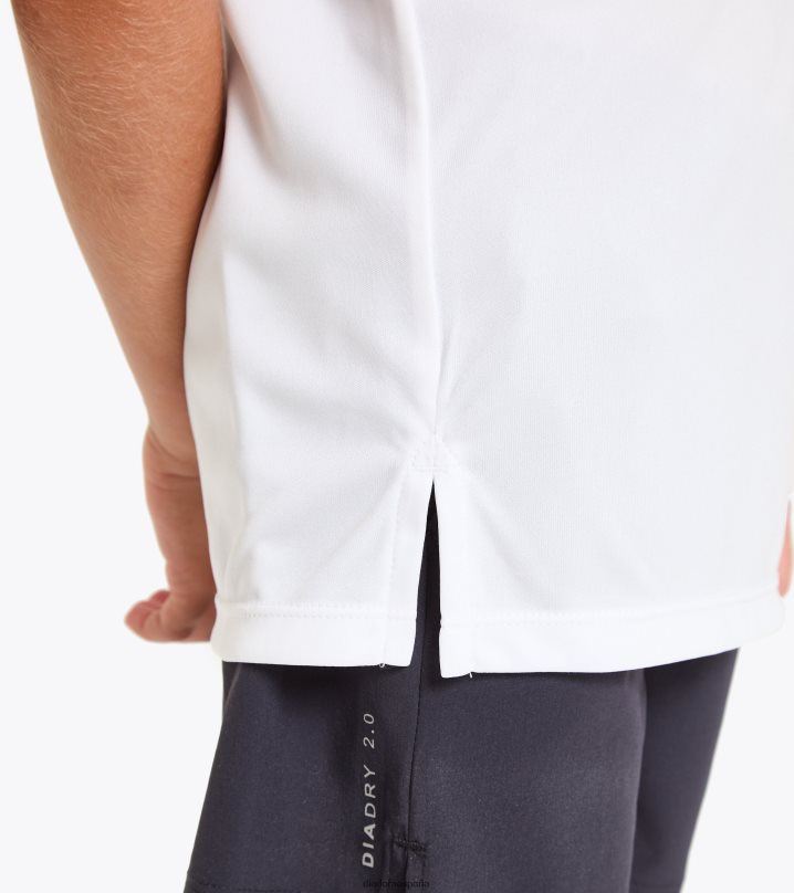 j. equipo de camiseta 8T8H4Z978 blanco óptico Niños Diadora vestir