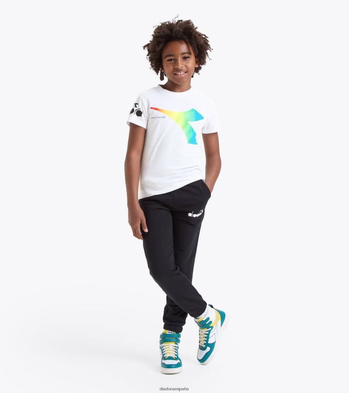 jb.t-shirt ss fregio acuarela 8T8H4Z880 papiro blanco Niños Diadora vestir