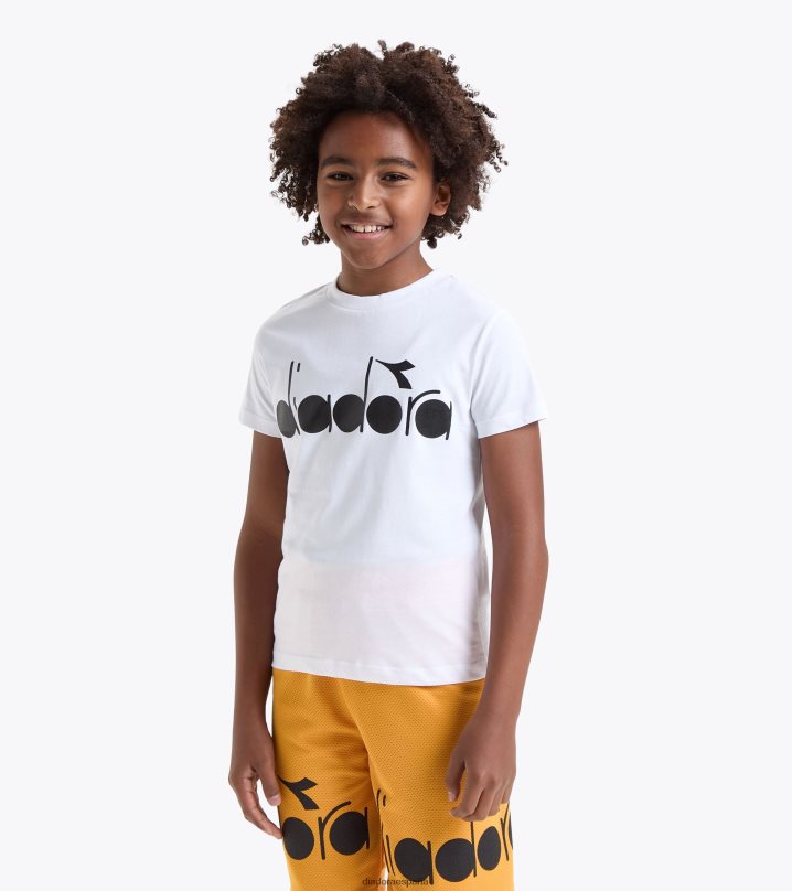 jb.t-shirt ss logo acuarela 8T8H4Z894 papiro blanco Niños Diadora vestir