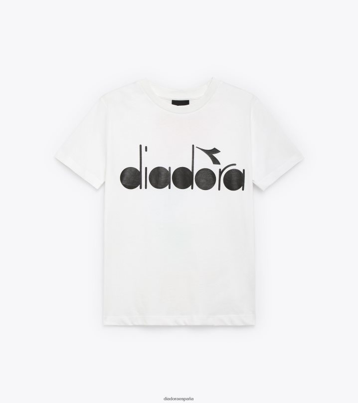 jb.t-shirt ss logo acuarela 8T8H4Z894 papiro blanco Niños Diadora vestir