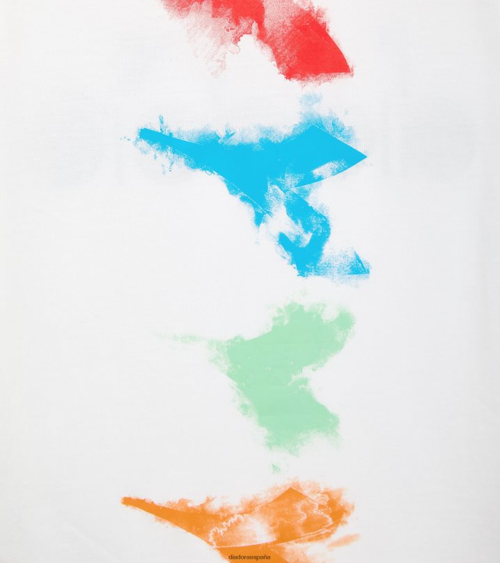 jb.t-shirt ss logo acuarela 8T8H4Z894 papiro blanco Niños Diadora vestir