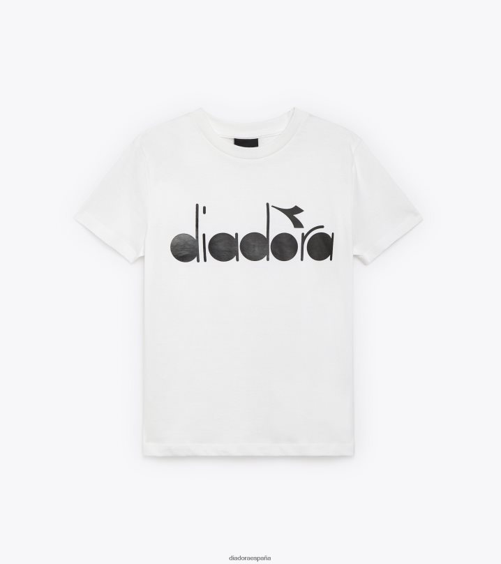 jb.t-shirt ss logo naturaleza 8T8H4Z877 papiro blanco Niños Diadora vestir