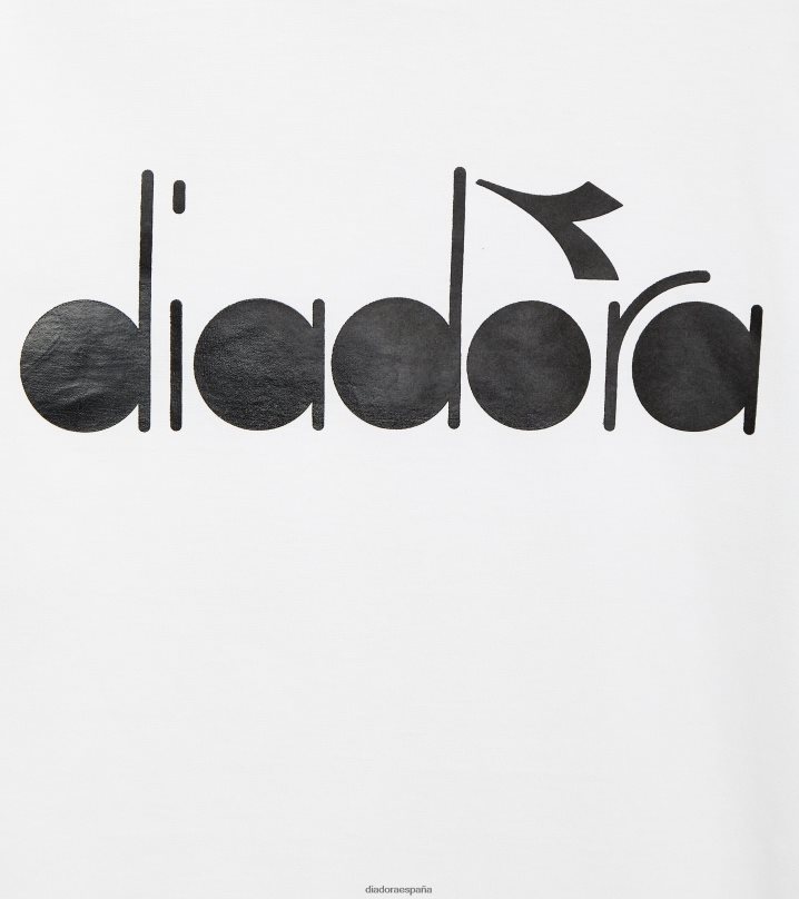 jb.t-shirt ss logo naturaleza 8T8H4Z877 papiro blanco Niños Diadora vestir