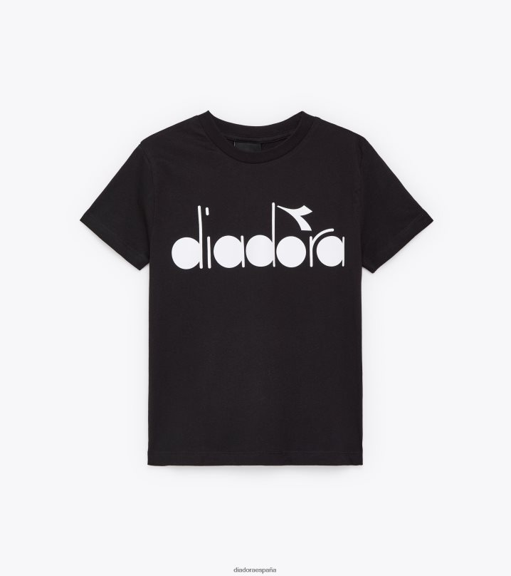 jb.t-shirt ss logo naturaleza 8T8H4Z878 negro Niños Diadora vestir