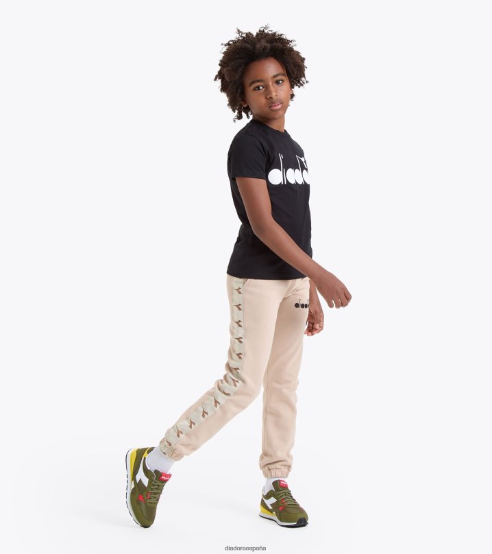 jb.t-shirt ss logo naturaleza 8T8H4Z878 negro Niños Diadora vestir