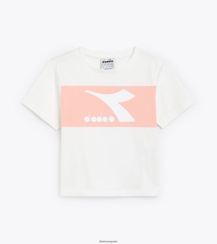 jg.camiseta ss rebote 8T8H4Z966 blanco óptico chicas Diadora vestir