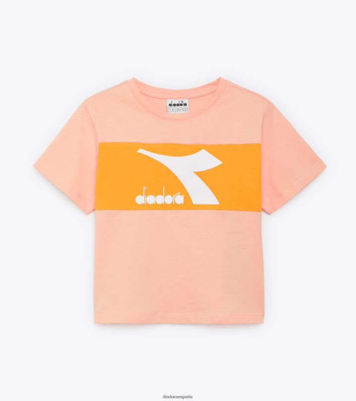 jg.camiseta ss rebote 8T8H4Z967 melodía rosa chicas Diadora vestir