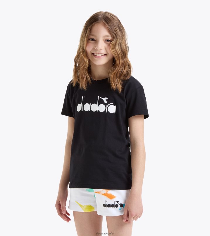 jg.t-shirt ss acuarela 8T8H4Z850 negro chicas Diadora vestir