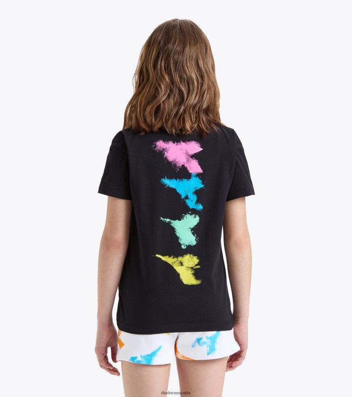 jg.t-shirt ss acuarela 8T8H4Z850 negro chicas Diadora vestir