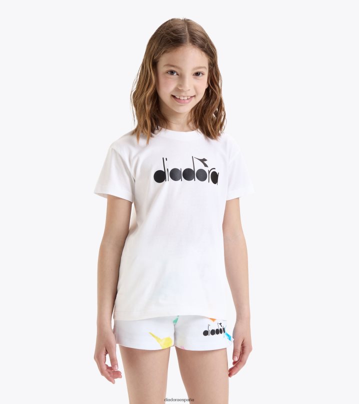 jg.t-shirt ss acuarela 8T8H4Z851 papiro blanco chicas Diadora vestir