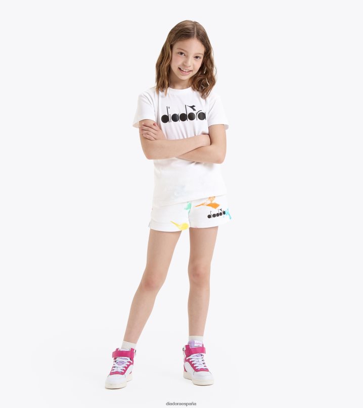 jg.t-shirt ss acuarela 8T8H4Z851 papiro blanco chicas Diadora vestir