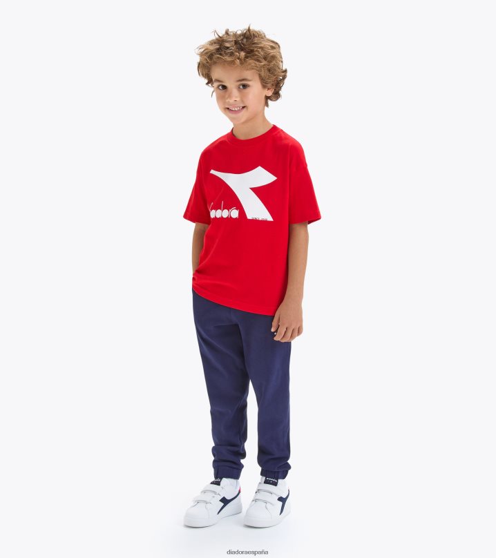 ju.camiseta ss bl 8T8H4Z969 rojo carmín chicas Diadora vestir