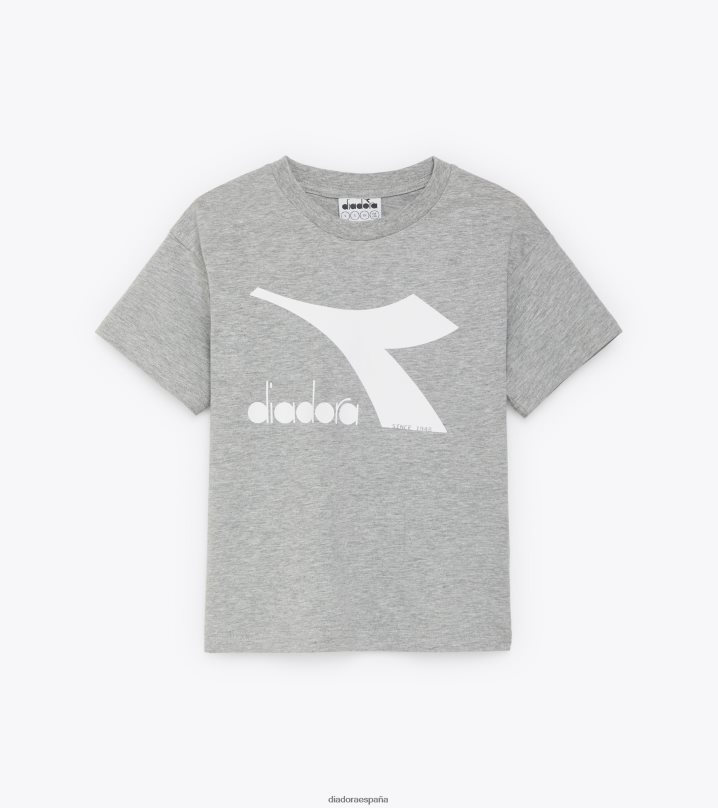 ju.camiseta ss bl 8T8H4Z971 melange gris medio claro chicas Diadora vestir
