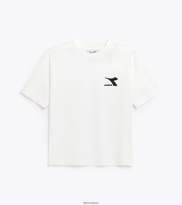 ju.camiseta ss sl 8T8H4Z986 blanco óptico chicas Diadora vestir