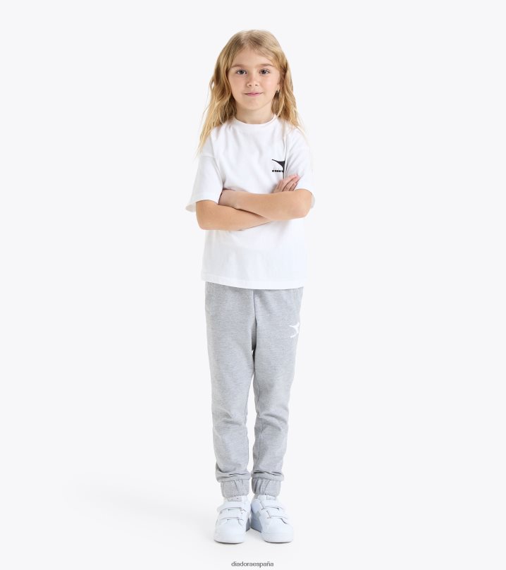 ju.camiseta ss sl 8T8H4Z986 blanco óptico chicas Diadora vestir