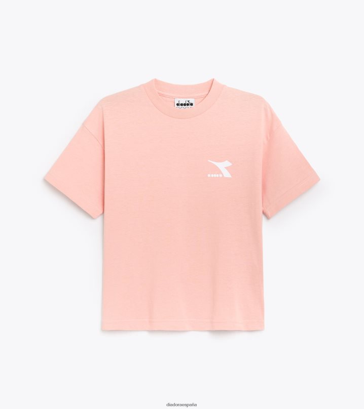 ju.camiseta ss sl 8T8H4Z987 melodía rosa chicas Diadora vestir