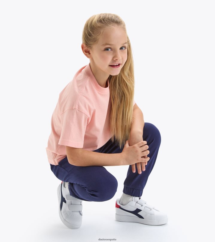 ju.camiseta ss sl 8T8H4Z987 melodía rosa chicas Diadora vestir