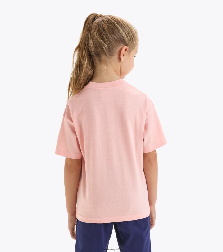 ju.camiseta ss sl 8T8H4Z987 melodía rosa chicas Diadora vestir